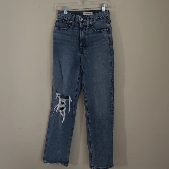 Madewell "The Perfect Vintage" Straight Leg Jeans Size 24 - Picture 3 of 6